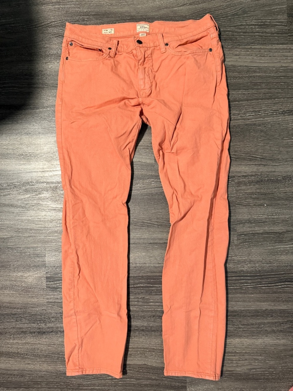 J. Crew | 484 Stretch Slim-fit Pants | Coral 34x32